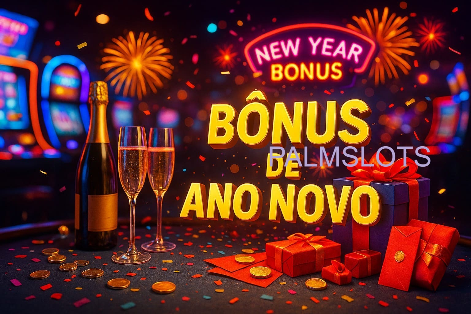 Promoções de Ano Novo no PALMSLOTS